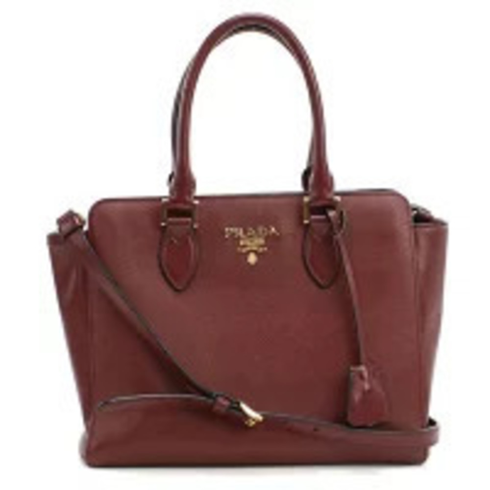 Prada Tote Bag Wine Red Handbag